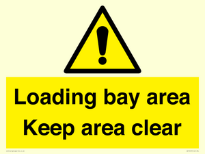 Loading bay area Keep area clear
